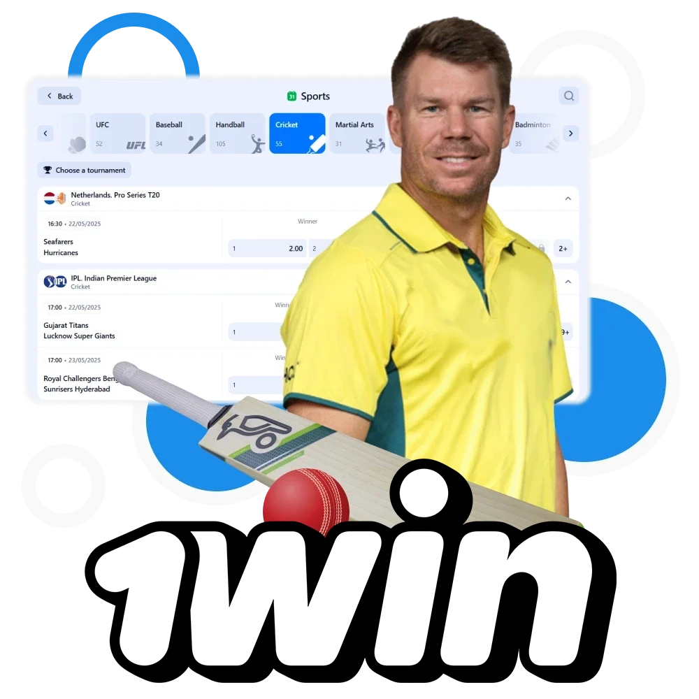 Cricket player David Warner has become an official ambassador of 1win.