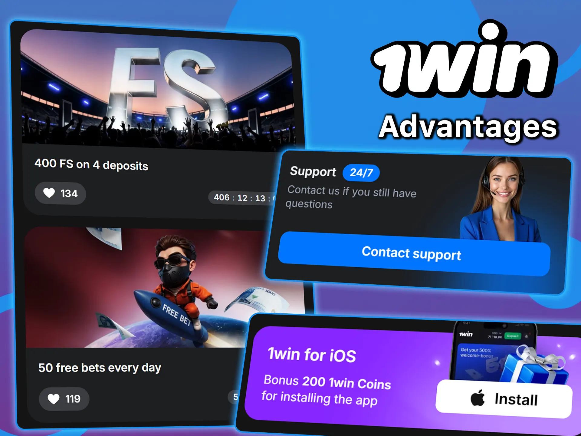 Discover the key advantages of 1win and choose this casino.