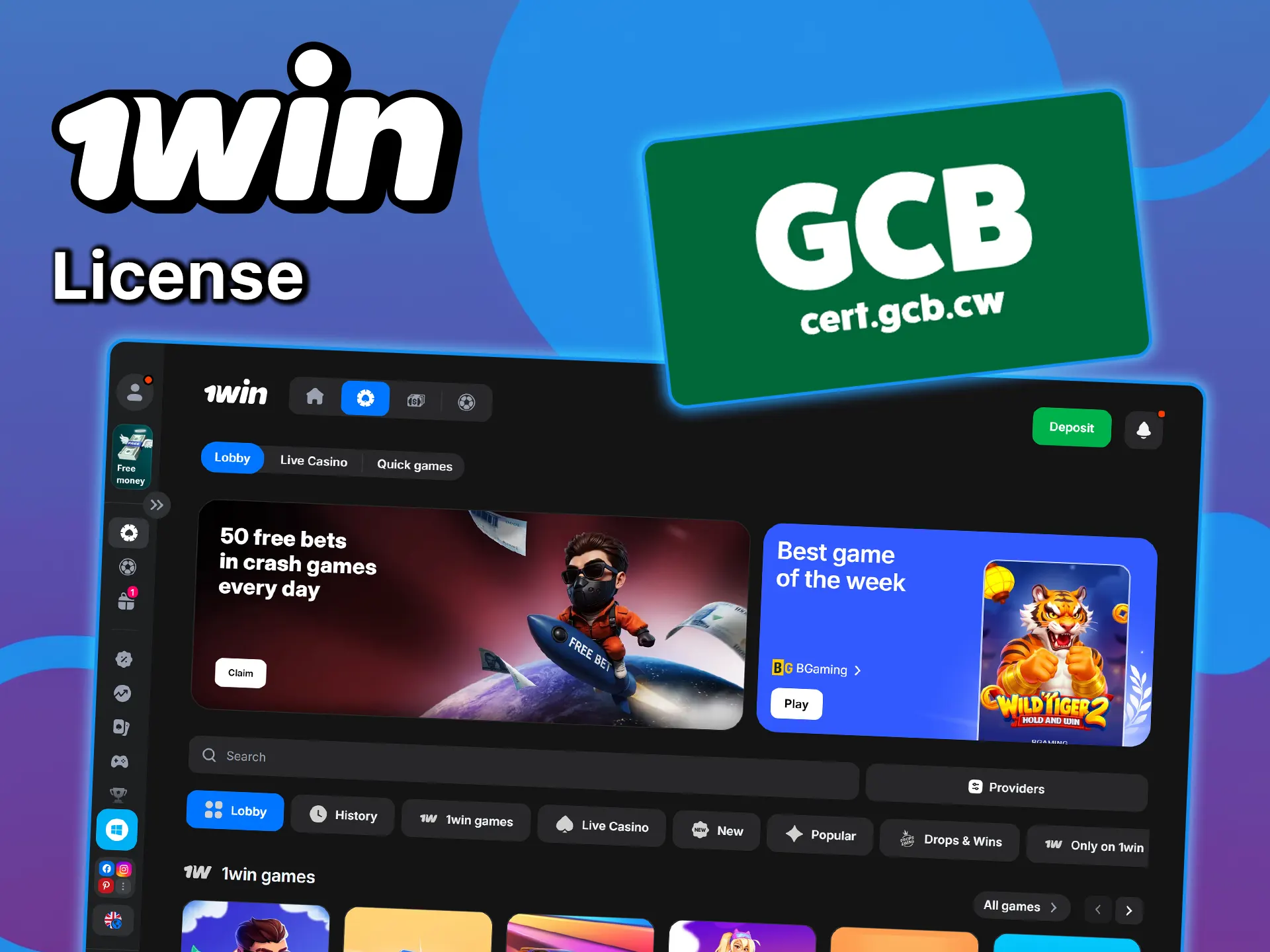 Check out the information about the 1win license and assess its reliability.