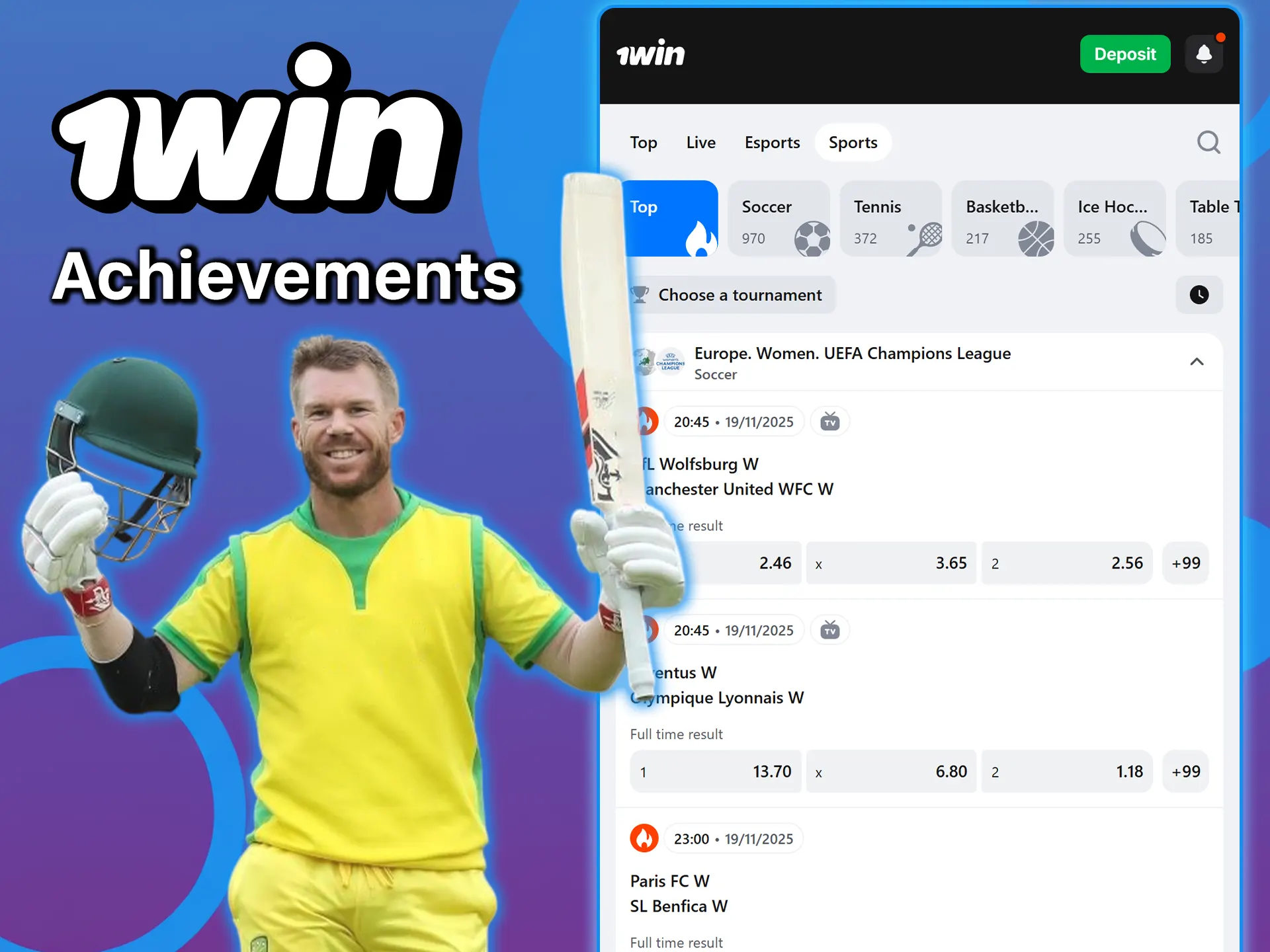 Learn about the achievements of 1win ambassadors.