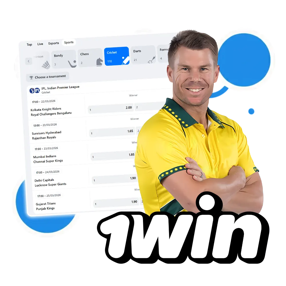 Cricket player David Warner has become an official ambassador of 1win.