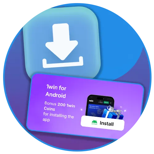 Get a bonus for downloading the 1win app.