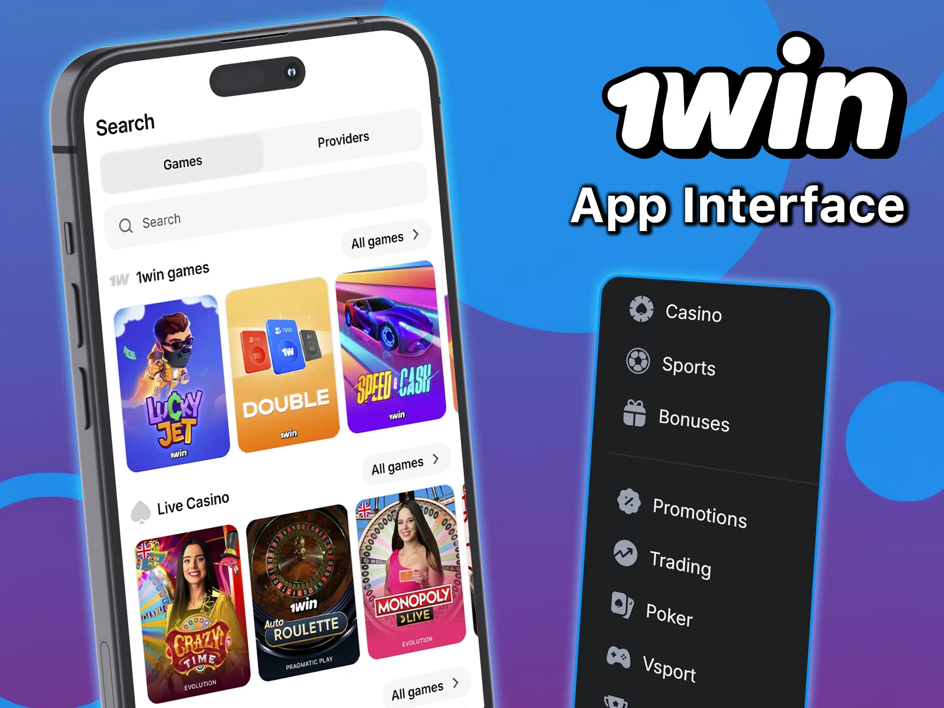 Rate the convenience of the 1win app.
