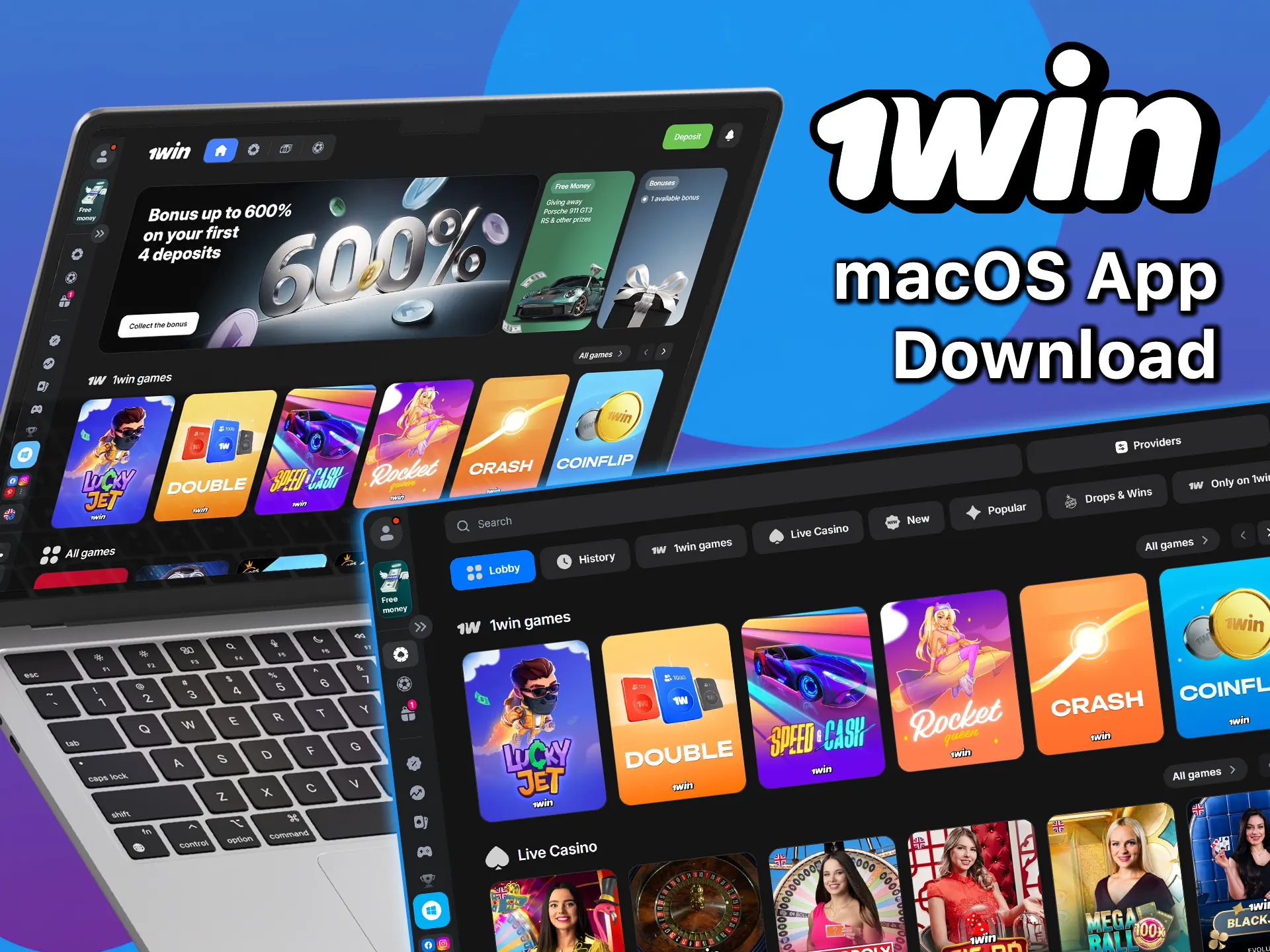 Learn about the features of the 1win app for macOS.