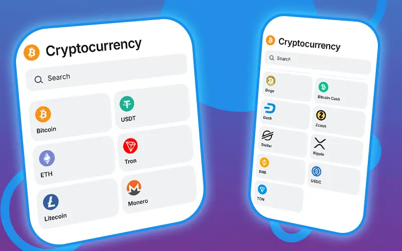 See how to pay with cryptocurrency in the 1win app.