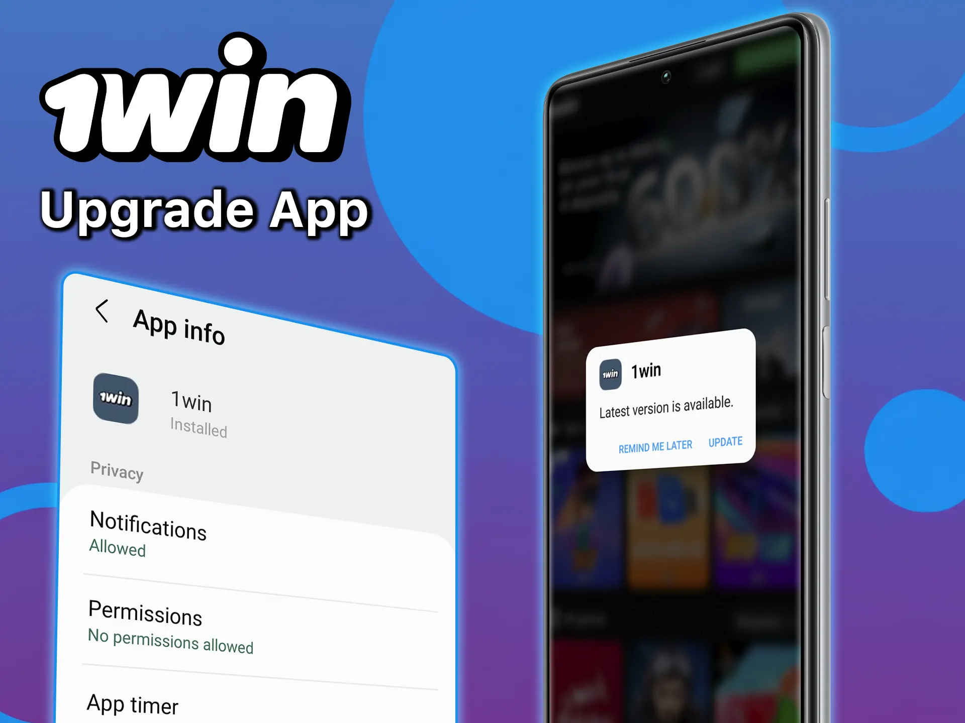 Find out about the latest updates to the 1win app.