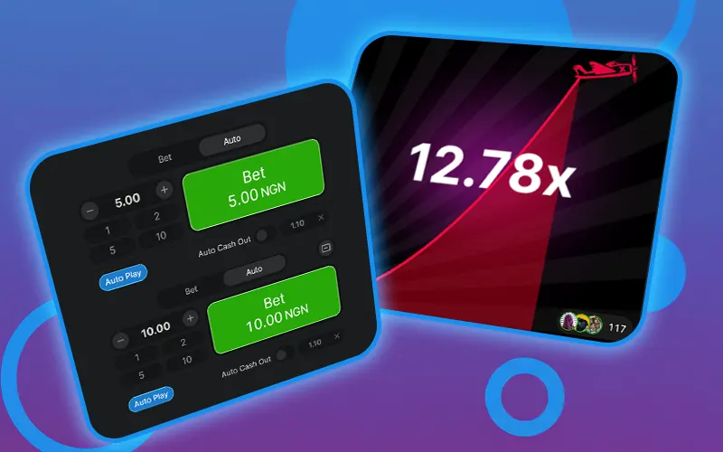 Check out the two-bet feature in Aviator at 1win.