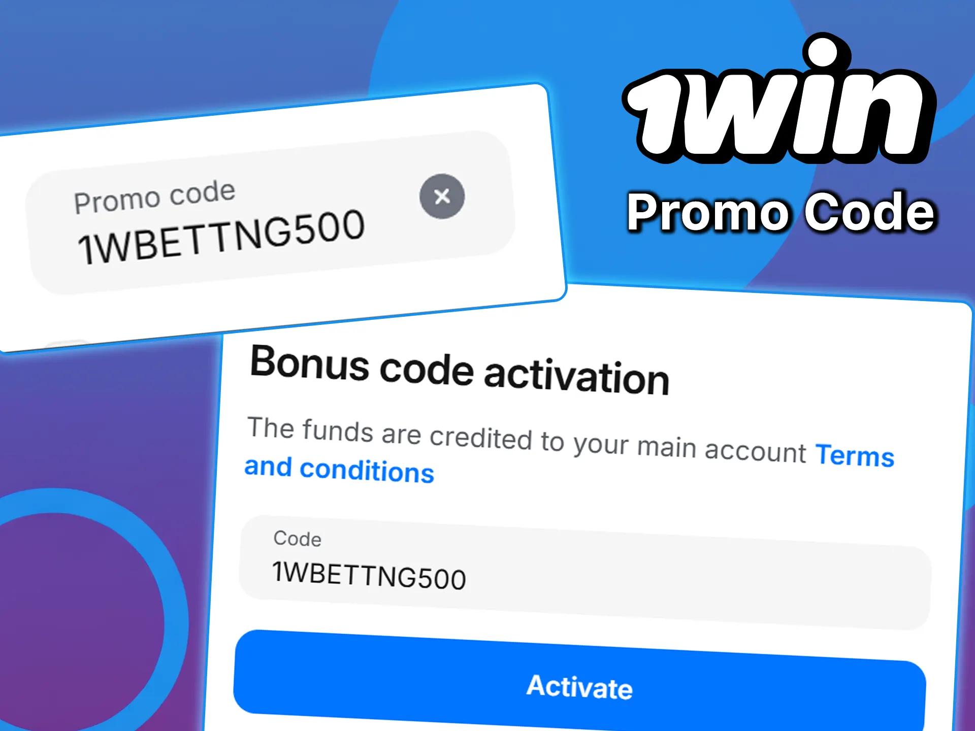 Check out the current promo code available at 1win.