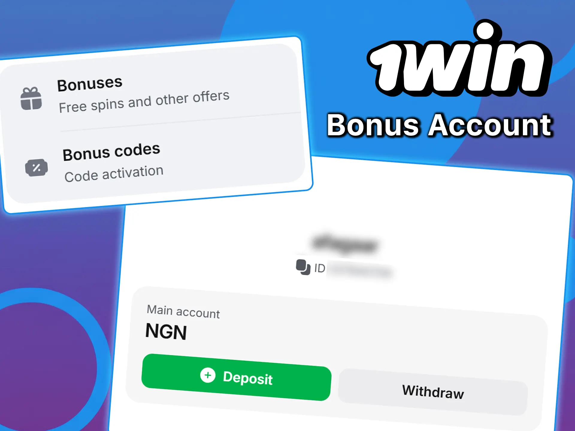 Open your bonus account at 1win.