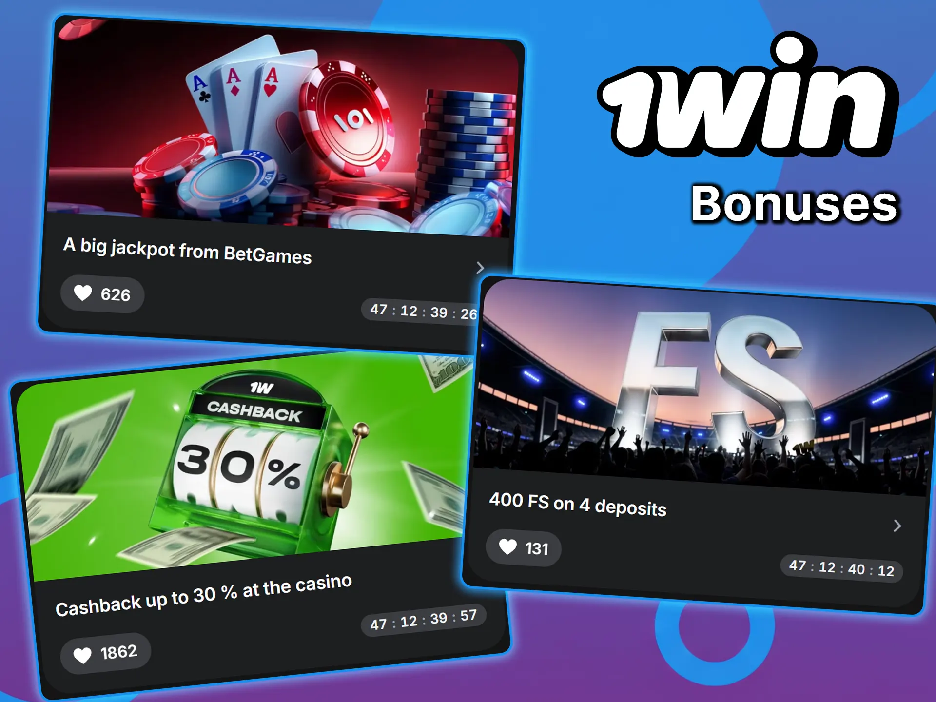 Familiarize yourself with the bonuses at 1win and use them to your advantage.