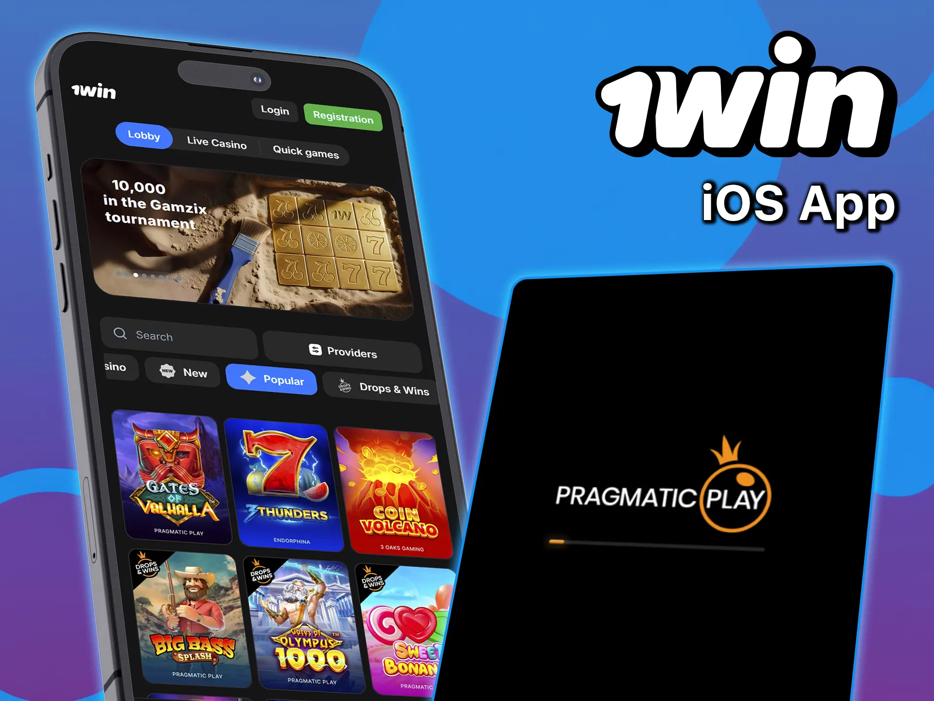 Download the 1win app for iOS and play comfortably.