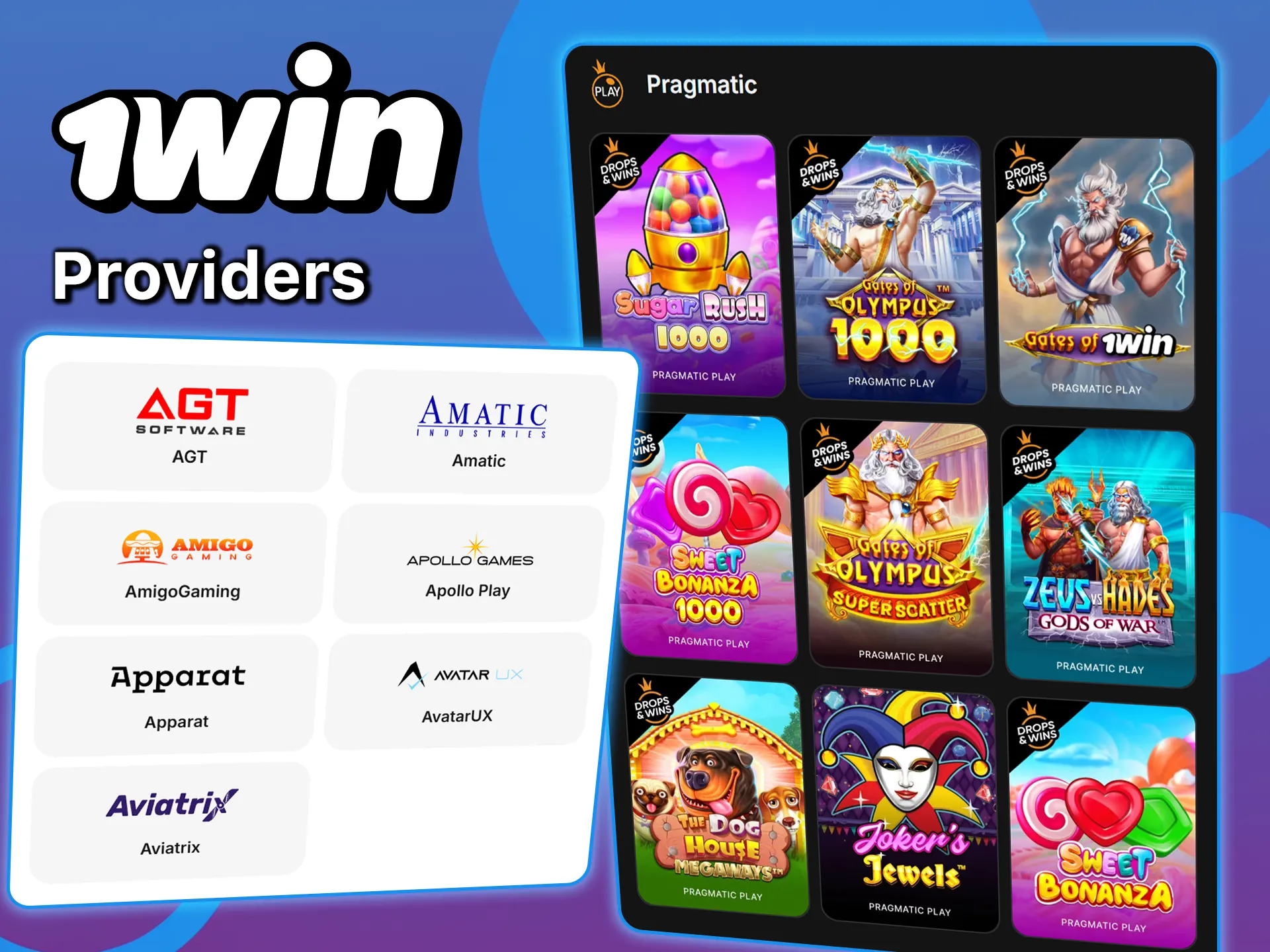 Learn about the best 1win providers and choose the perfect game.