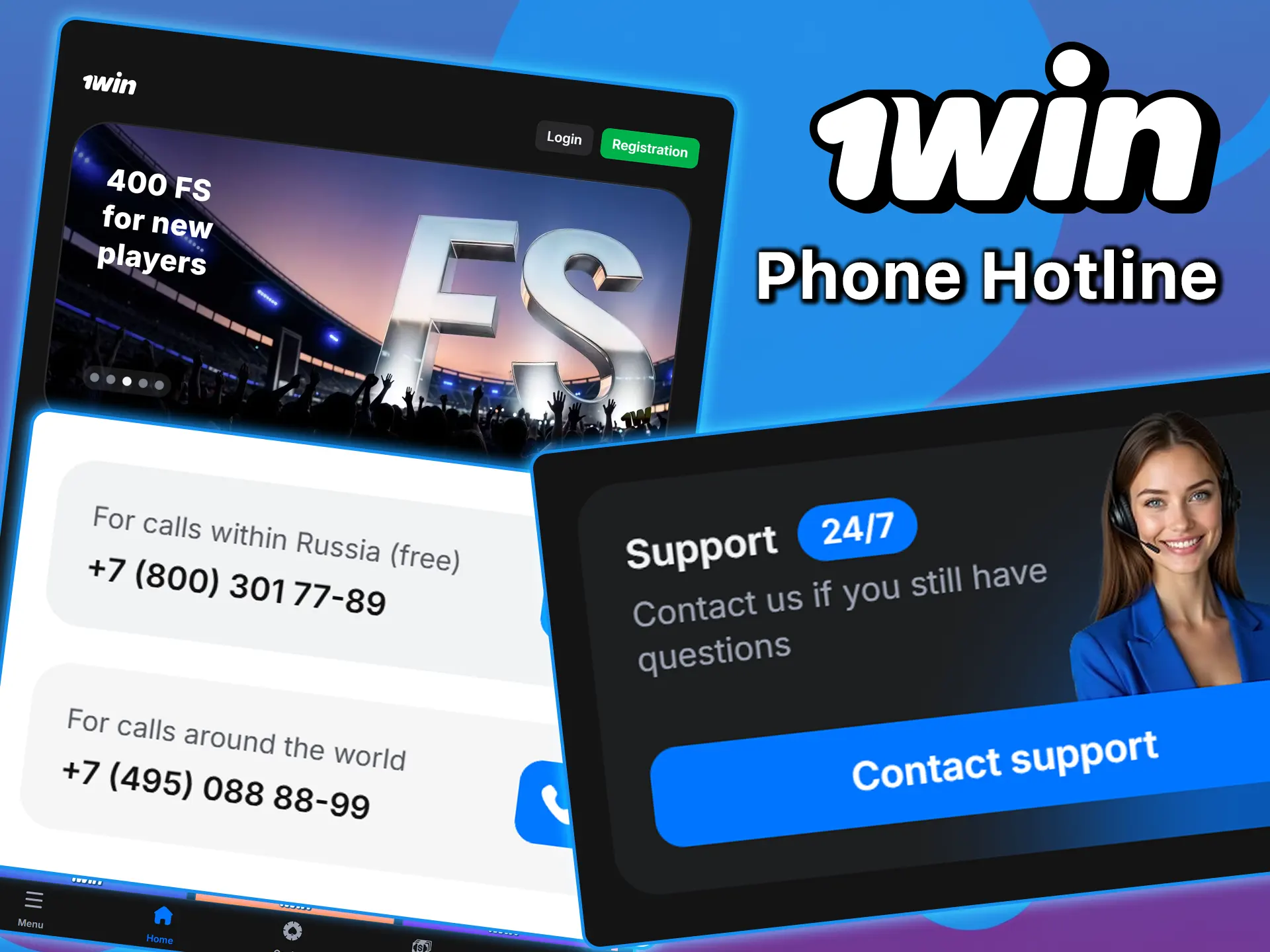 Call the 1win hotline and resolve your issue.