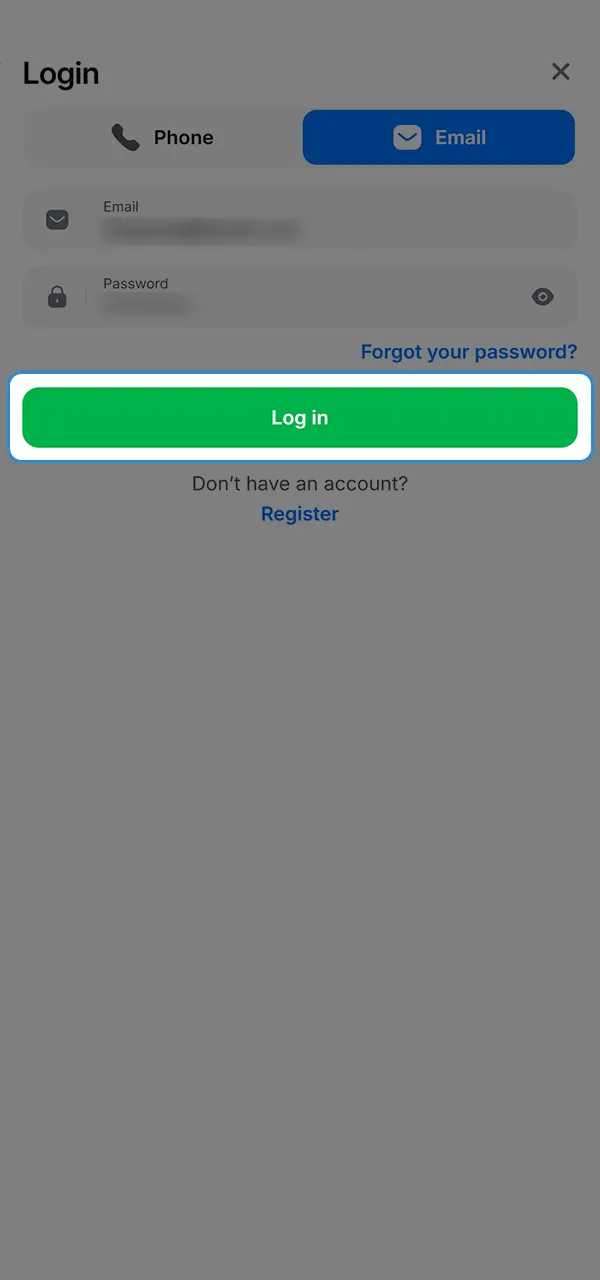 After entering your 1win credentials, log in to your account.