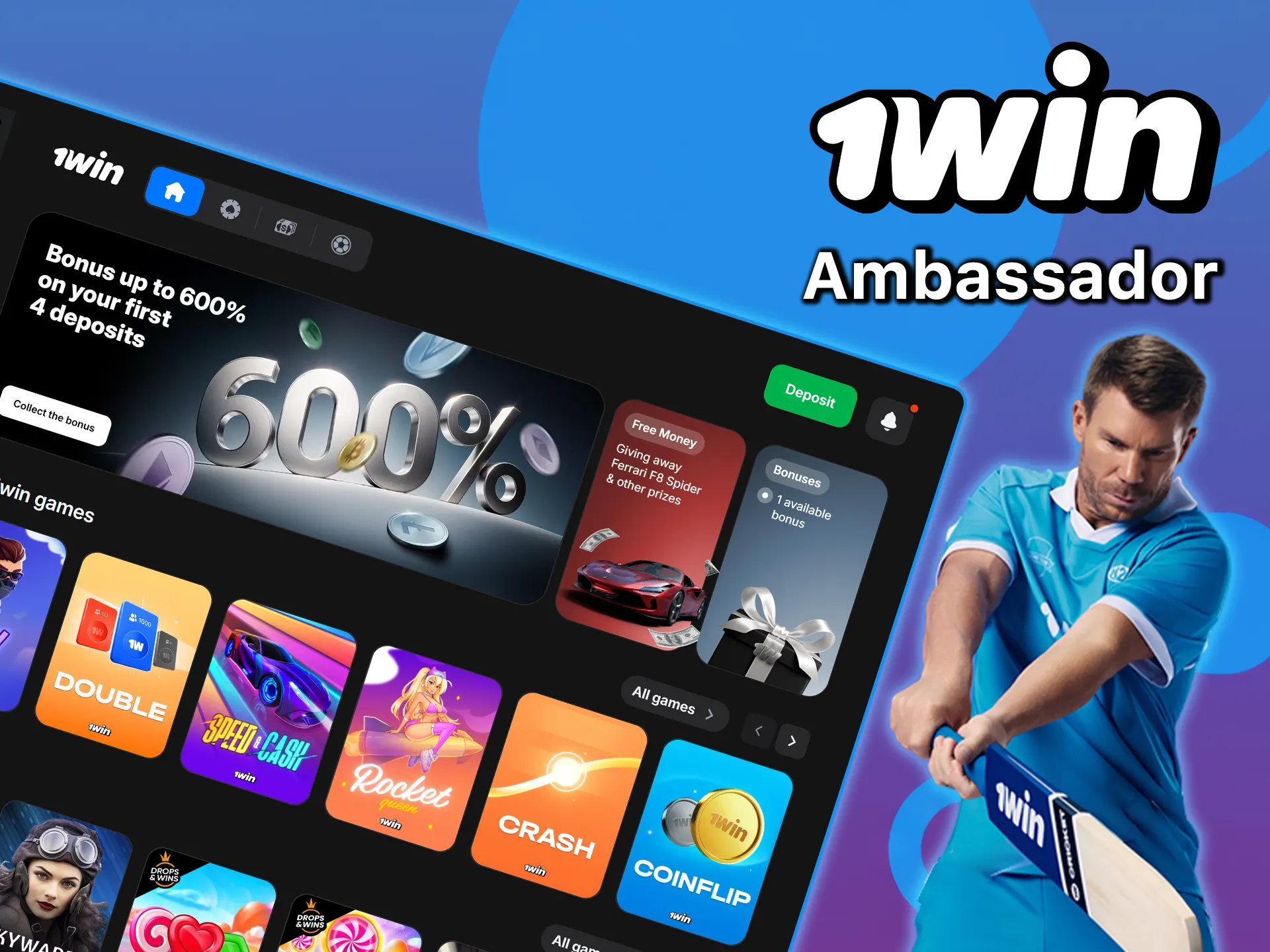 Learn about 1win brand ambassadors.
