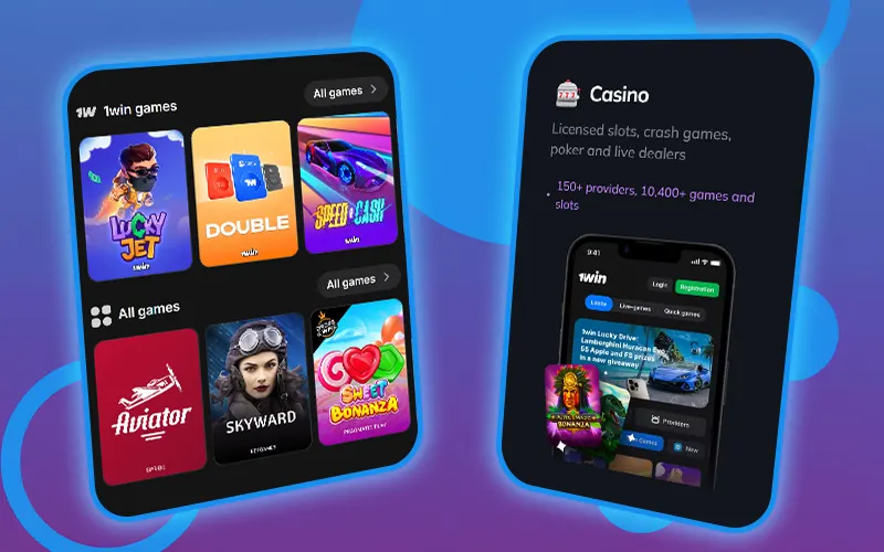 Check out 1win's gaming portfolio and choose the most profitable offers.