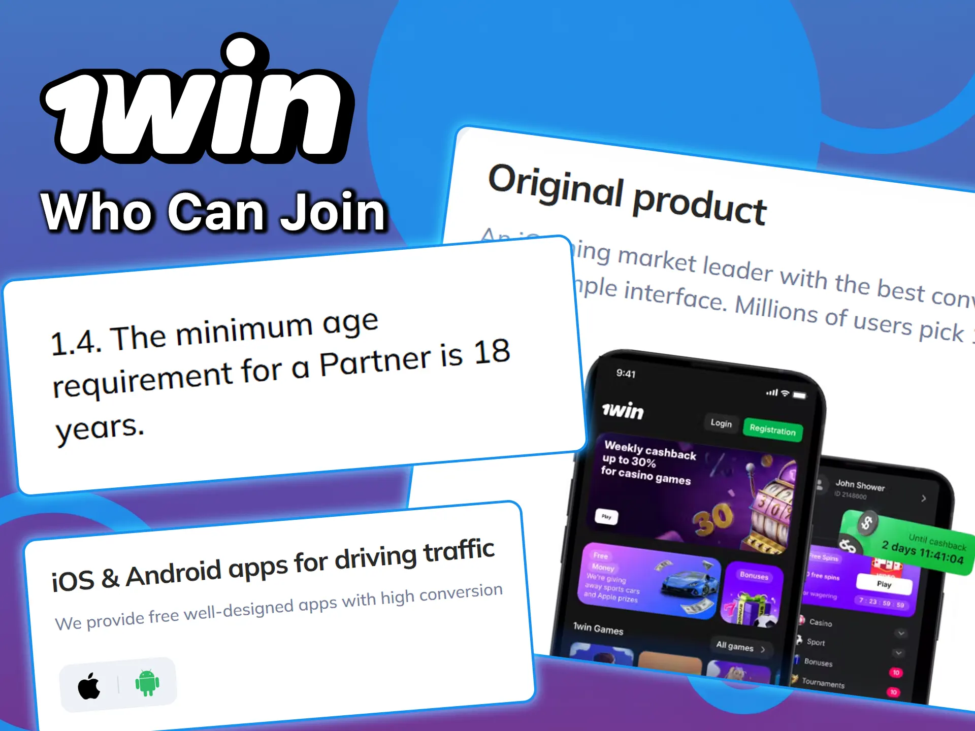 Find out who can join the 1win affiliate program.