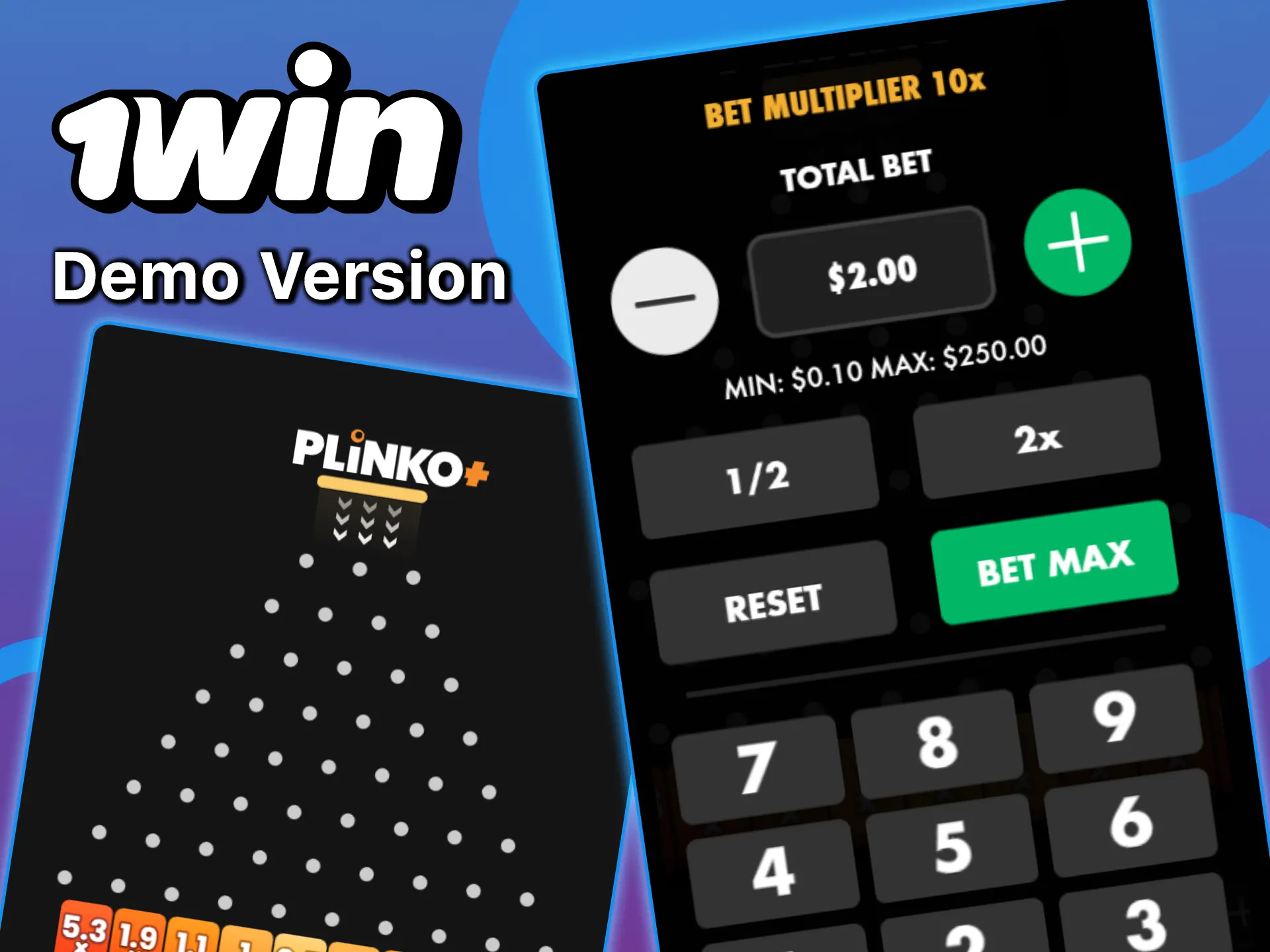 Try the demo version of Plinko at 1win and test your strategy without risk.