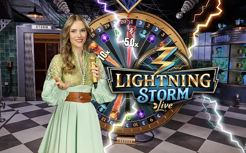 Make a deposit and try your hand at the unique Lightning Storm game from 1win casino.