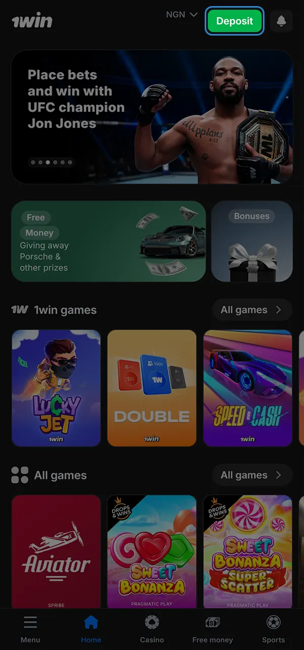 Find out how to top up your account at 1win and start playing.